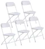 Новые пластиковые складные стулья Свадебные вечеринки Коммерческий белый gyq3655494