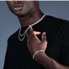 Collar de cadena de tenis de 3 mm Cz Cabila clásica Match Hip Hop Colgante 5A Hazado Bling Men de alta calidad Joya de hiphop