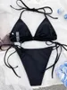 Costumi da bagno femminile sexy shinny rhinestone glitter a corda perizoma bikini set da bagno da bagno costumi da bagno con le battute di bagno bibico tankini biquini