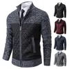 Maglioni maschili a maglia da cardigan esterno a esterno autunno cool outwear magione casual filo di moda