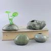 Vases DIY Ceramic Mini High-end Smooth Cute Hydroponic Flower Irregular Stone Vase Ornament Table