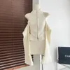 Robes de travail Robes sexy en trinage en trois pièces Ensemble d'automne Fashion Streetwear Zipper Design Sense Sens à manches longues Sweet Basic