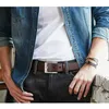 Bälten plus storlek 170 160 150 140 130 cm män hög kvalitet äkta läderbälte lyxdesigner bälten män cowskin mode rem hane jeans