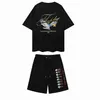 Tracksuit Trapstar Men Shorts und T -Shirt -Set Haikyuu Herren Designer Trapstar Tracksuit Hochwertige gestickte Pure Cotton Lose Casual Shorts Sets Herren Größe S M l xl