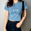 Fashion Girls Cartoon York Letter Tshirt Streetwear Harajuku Punk Top Ulzzang Vintage Summer Femmes Short Sleeve 240426