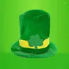 Boinas irlandesas para o presunto irlandês hat shamrock copeses Patrick Day Green