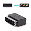 Plug de haute qualité SCART MAL à 3RCA Phono Female AV TV Adaptateur vidéo Adaptateur pour PS4 pour Wii DVD VCR PCIE GPU
