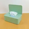 Nouvelle boîte de tissu en plastique Couvercle de tissu humide Couverture lingette Papier Papier de stockage Boîte de rangement en papier serviette de serviette de serviette Organisateur de serviette à la maison