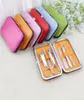 7pcsset Nail Clippers Candy Color Box Nails Art Manicure Tools Trimmers sax Ear Spoon Tweezer Supplies för professionell SZ413462071