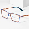 Lunettes de soleil Frames Fonex Lunes de titane colorées Frame Men Fashion Retro Square Eyeglasses 2024 Femmes Vintage Eyewear F85804