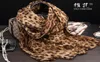 Szaliki Leopard Printed Silk Scali Kobiety długa prawdziwa miękka wiosna Hangzhou Elegancka 100 szalików jesień zima lato 5414011