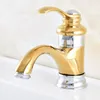 Bathroom Sink Faucets Golden Silver Single Handle Hole Teapot Shaped Faucet Vanity Cold Mixer Water Tap Dnf304