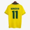 Brasil Vintage Jersey Romario Rivaldo Brazils Carlos Ronaldinho Camisa de Futebol 1998 2002 Ronaldo Kaka 2006 2000 1994 1970 1957 1950 Pele Retro Soccer Trikots