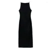 Parti Elbiseleri Siyah Hepburn Tarzı Tek Omuzlu Elbise Yaz 2024 Sezon Fransız Yüksek Sınıf Şifon Nazik İlk Aşk Etek
