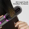 Elektrische Haarbürsten drahtlose Glättchenpinsel für Frauen tragbare wiederaufladbare Kabelheizung Kamm 240424