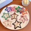 Hair Accessories 5/10 Pcs/Set New Children Cute Colors Star Ornament Hair Clip Women Girls Sweet Barrettes Hairpins Kids Acrylic Hair Accessories