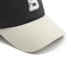 Koreański styl dopasowywanie słów b haft haftowa baseball czapka letnia wentylacja duża głowa obwód mężczyzn Visor Skull Cap 240423