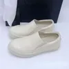Casual Shoes Fashion Slip auf Herren vulkanisieren Leder Patchwork runden Zehen niedrig geschnitten für Paarplattformhöhe Zunahme Sneaker