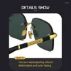 Sunglasses Crystal Stone Man Business Rimless Glass Sun Glasses Woman Polygon Mineral Lens Vintage Anti Scratch Driver's Shade