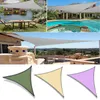 Triangular Shade Sail 3x3m para Camping ao ar livre Solshade como tela de chuva UV para grama de jardim adequada para uma variedade de cores 240419