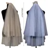 Veils de mariée 2 niveaux en tulle avec peigne pour la bachelorette Party Hen Wedding Sparkling Sequins