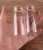 24pcs 377027 mm 50 ml Mini Glass Wishing Bottles Tiny bocals Flacols with Cork Stopper Wedding Gift2284414