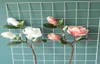 Simulation Single branche magnolia Silk Fleur artificielle pour la décoration de maison orchidée mariée tenant une fausse plante décorati2649114