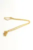 24k hanger Real Solid Yellow Geel Goud Authentieke afwerking CZ Jewel gedetailleerd 3D Good Luck USA Dragon Flat Chain Necklace1072669