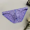 Underpants Uomini Slimt slip slip a bassa elasticità ad alta elasticità mutande da stampa u-convess