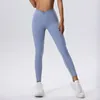 Al Yoga Leggings Ny nakenkänsla Slimming Training Sports Pants Women's Drop Feel Wide Leg Tights Casual High-Rise Fitness Byxor utanför svettbyxor med fickor