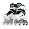 Verstellbare Rollschuheschuhe 4-Rad Flashing Wheels Professionelle Inline für erwachsene Männer Wonmen Racing S 240429