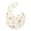 Né en été 5pcs Set Bibs Cartoon Imprimé imperméable Burp Tissu de mode ACCESSOIRES ENFANTS BÉBÉ SALIVA BIB E23568 240429