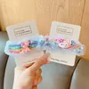 Haaraccessoires kinderen schattige cartoon regenboog gaas grote darm ring haarbands meisjes zachte scrunchies rubberen bands kinderen haaraccessoires