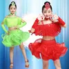 Stage Wear Girl's Latin Dance Dress Performance Costume Children's Competition Art Exam Practice Skirt