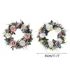 Fleurs décoratives Spring Season Rose Wreath Artefact Silk Flower Pendant Art Artists Supplies for Festival Holiday Year