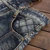 Jeans pour hommes patchs hommes vintage bleu denim streetwear street slip slim pantaler droit pant punk non stretch pantalon