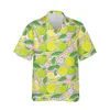 Chemises décontractées pour hommes Unisexe Hawaiian Men Fruits 3D Fruits imprimés Bouton Short Shirt Hawaii Tops Taille européenne 6xl haute qualité