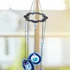 Figurines décoratives Bohemian Style Creative Eyes Blue Fer Sheet Mascot Mascot Feng Shui CHIMES PENDANT