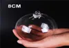 Weihnachtsdekoration Baubles hängen klares Glas Bauer 8cm Füllbares Hohlball mit Kappe für DIY -Dekorationen Ornamente Hochzeit PA5400432