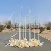 Decorazione per feste 6pcs Grand-Event Stage Rack Archway Puntelli Fame Fame Wedding Birthings Billboard Stand For Flowers Balloons