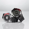 Creative Cool Dial Montres pour hommes Quartz Watch Sports Design Ball magnétique noir Band de bracelet en acier inoxydable Mentilles Horaires 240422
