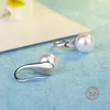 Dangle Earrings Fine Simple Big Clear Drop Pearl Classic Women Round Natural White Jewelry For Elegant Gift