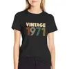 Dames Polos Vintage 1971 - 47e verjaardag T -shirt strakke shirts voor vrouwen T -shirt Witte jurk sexy