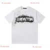 Camisa de Louiseviution Top Qualtiy Lvse T Shirt Designer T Shirt Mens T Shirt Womens Designer Diseñador Versátil Versátil Camiseta interior M-XXXL 24SS 133
