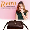 Shoulder Bags Fashion Design Girls Small Women PU Leather Solid Color Messenger Bag Vintage Ladies Purse