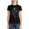 POLOS FUBLES POLOS Alien/Xenomorph Diseño de tablero de arañas Camiseta de verano Camiseta para mujeres Camisetas de algodón Negro