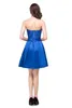 Lässige Kleider Misshow Royal Blue Lace Kurzkleid für Frauen sexy Rückenless Lac Up Mini Night Club Party mit Ribbon -Schärptern