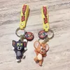 Cat and Mouse Creative Keychain mignon Tom Doll Key Pendant Poll Doll Sac Pendentif Keychain