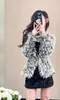 Damesjacks 2024 Spring Fashion Women Vintage 30% Wool Tassel Tweed Jacket Coat voor vrouwelijke GDNZ 12.27