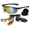 Radsportgläser im Freien im Freien Fahrrad Sonnenbrille 5 Teilepolarisierte Sonnenbrillen VR 0089 tragen